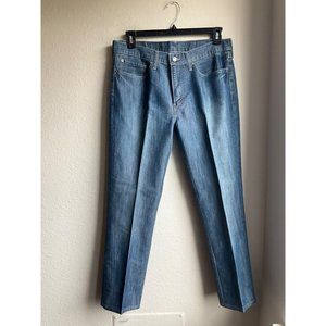 Levi's 514 Men's 34x32 denim jeans medium wash not distressed cotton blend